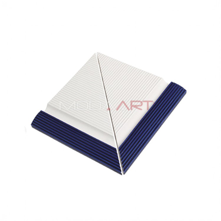Tutamak Çizgili 25x25cm Kobalt Dış Köşe